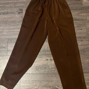 BonWorth woman Dark Brown Elastic Waist Dress Pants
